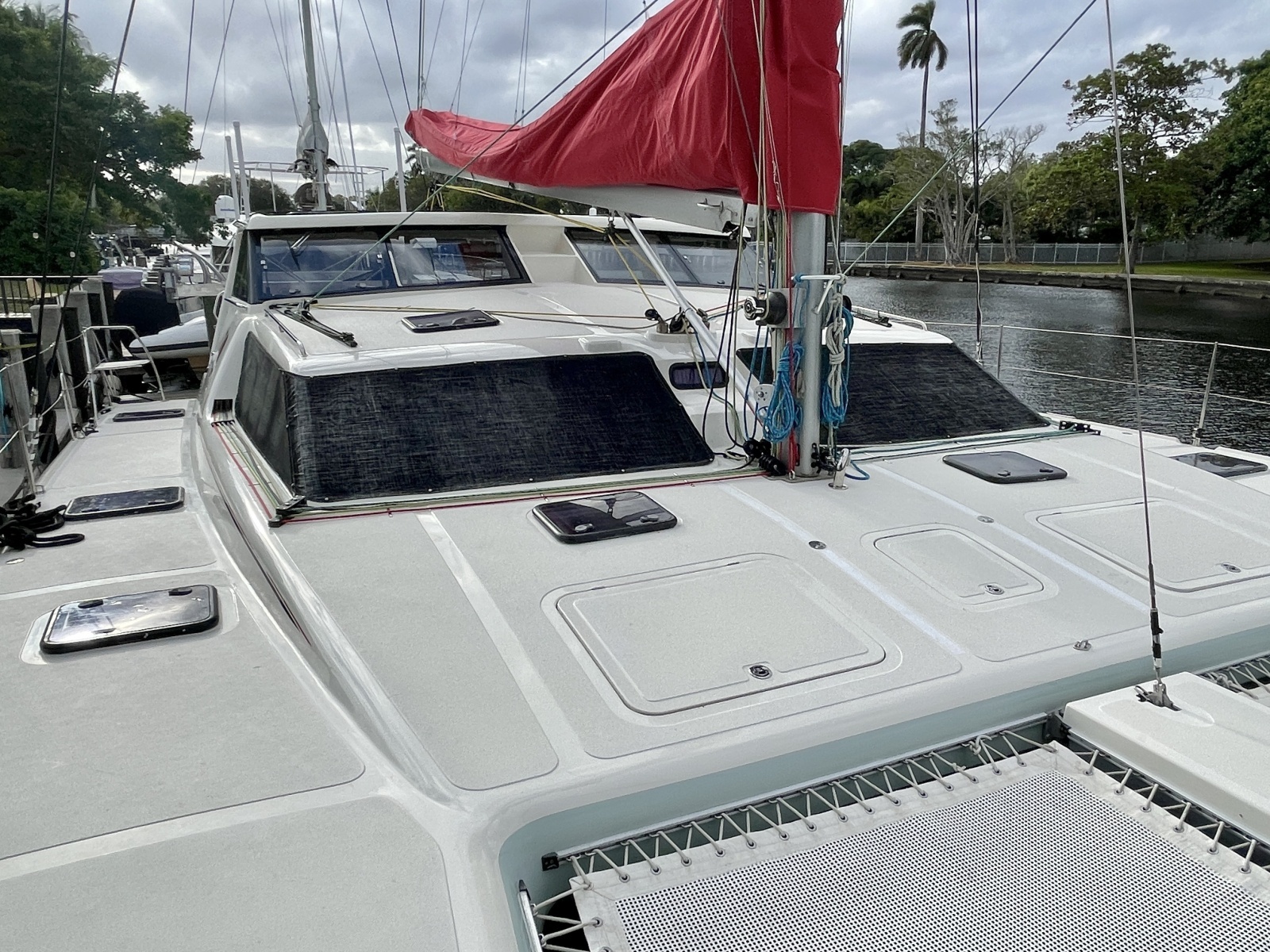 2017 St. Francis 50 MK2 starboard deck