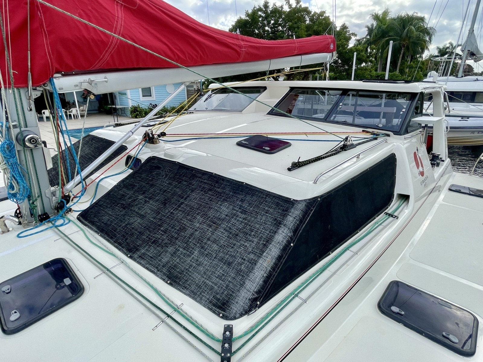 2017 St. Francis 50 MK2 portside windshield