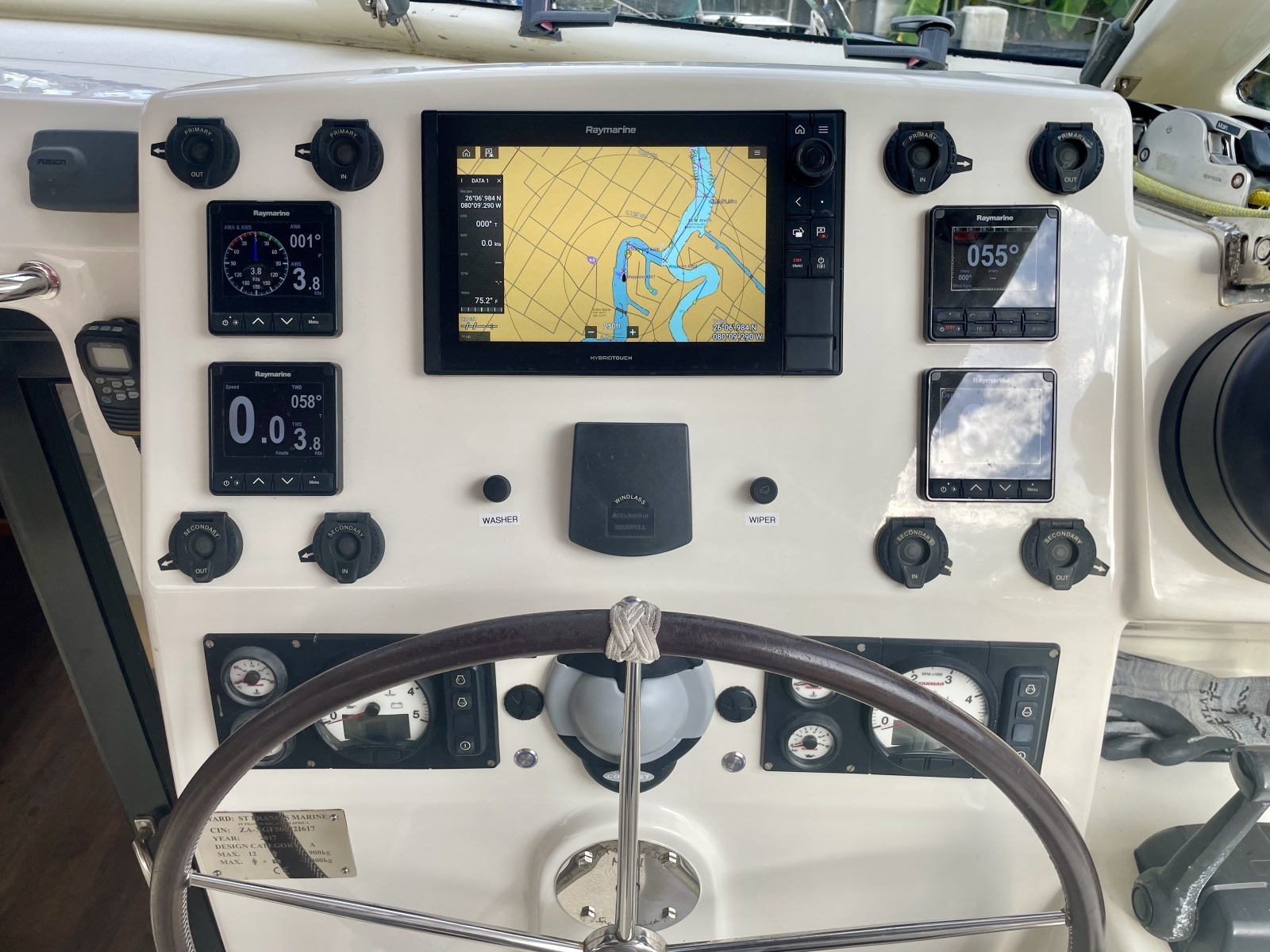 2017 St. Francis 50 MK2 helm panel