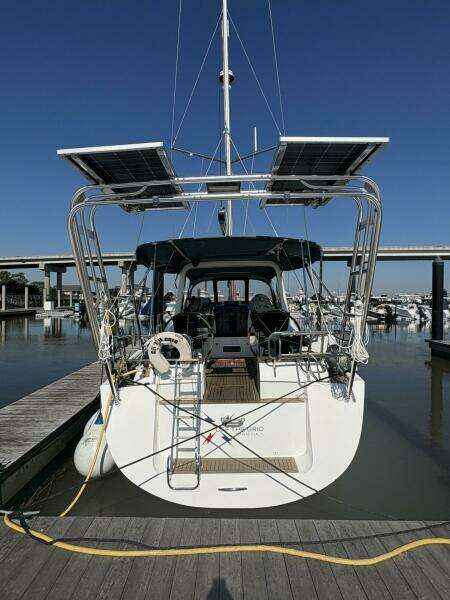 New arch and davits