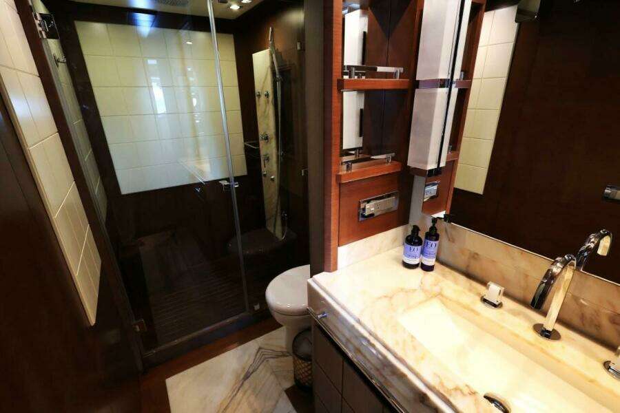 Master Stateroom Head, Forward With Shower Stall