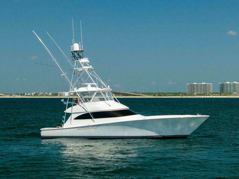 2018 Viking 62 Convertible- Da'Grits- STBD Profile