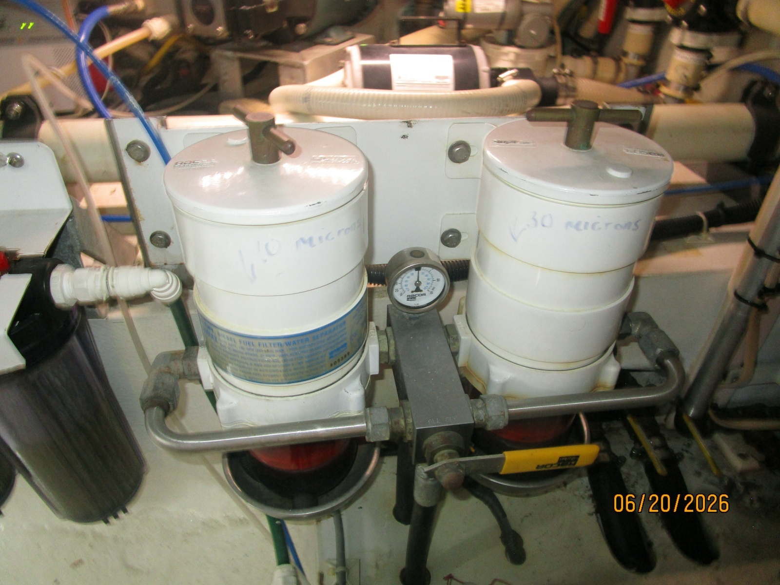 45' Northwest Racor fuel filters
