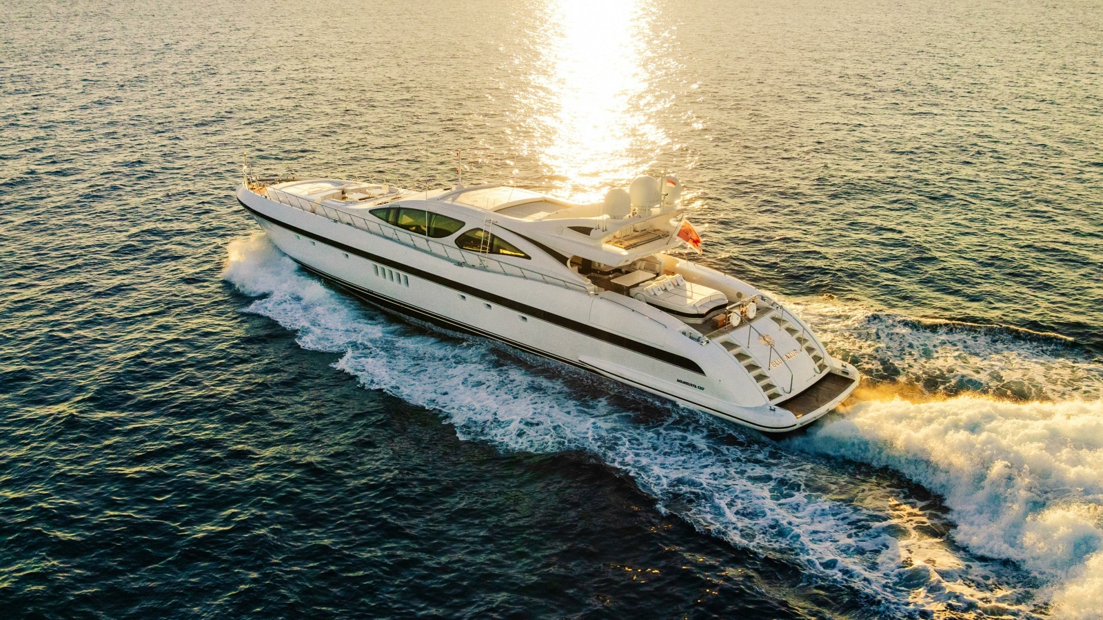 BLUE AZUR 130ft Overmarine Yacht For Sale