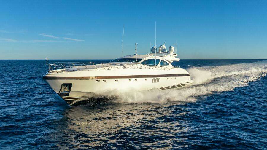 BLUE AZUR 130ft Overmarine Yacht For Sale