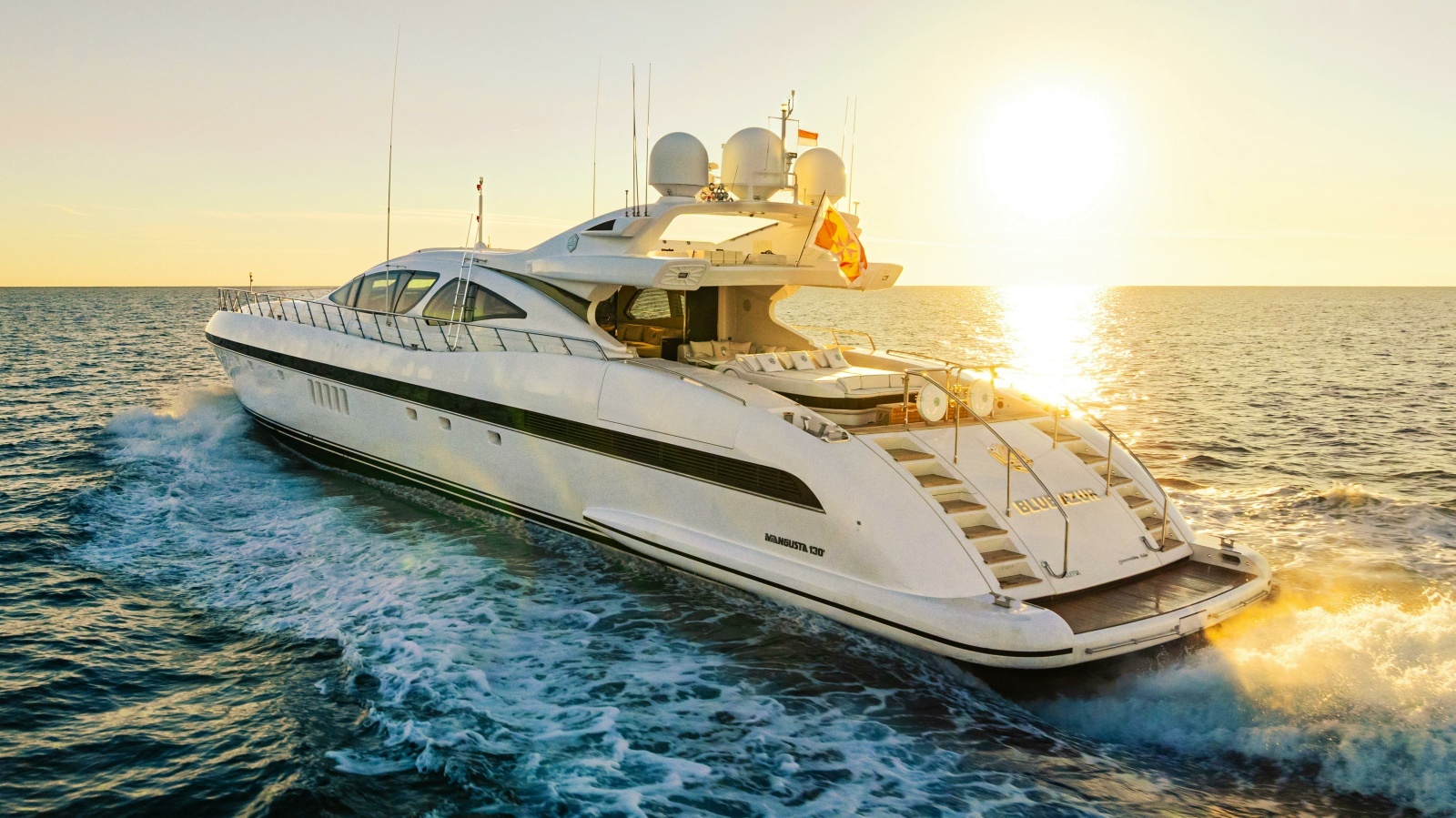 BLUE AZUR 130ft Overmarine Yacht For Sale