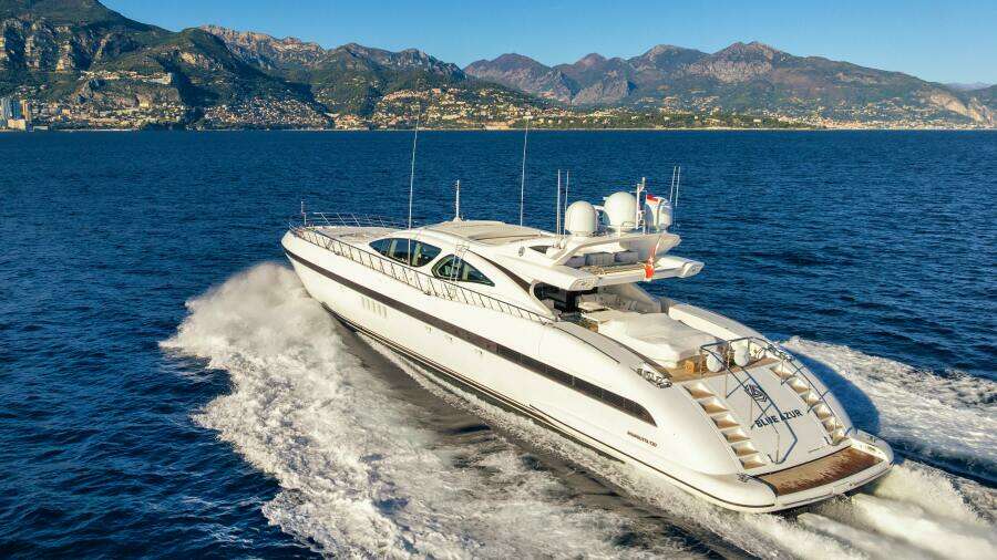 BLUE AZUR 130ft Overmarine Yacht For Sale