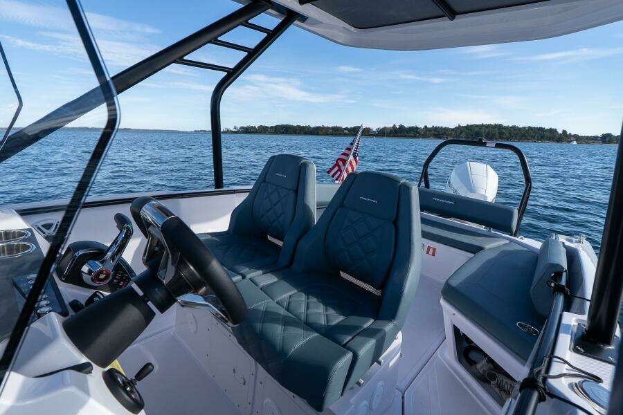 Axopar 22 T-Top Helm and Cockpit View
