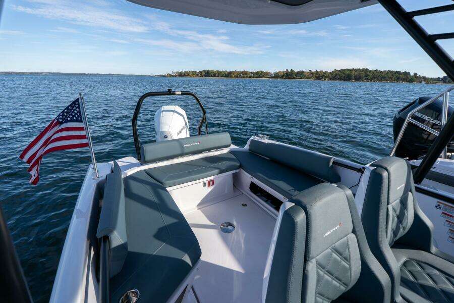 Axopar 22 T-Top Aft Seating and Outboard Engine