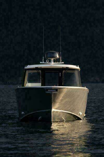 Integrated spot light in bow hull