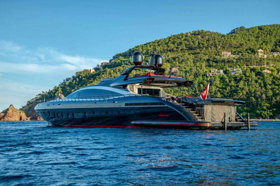 BLACK LEGEND 163ft Overmarine Yacht For Sale