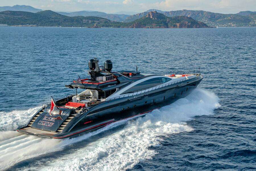 BLACK LEGEND 163ft Overmarine Yacht For Sale