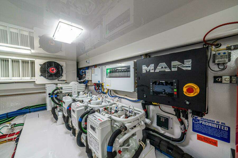 64 Viking Convertible Engine Room