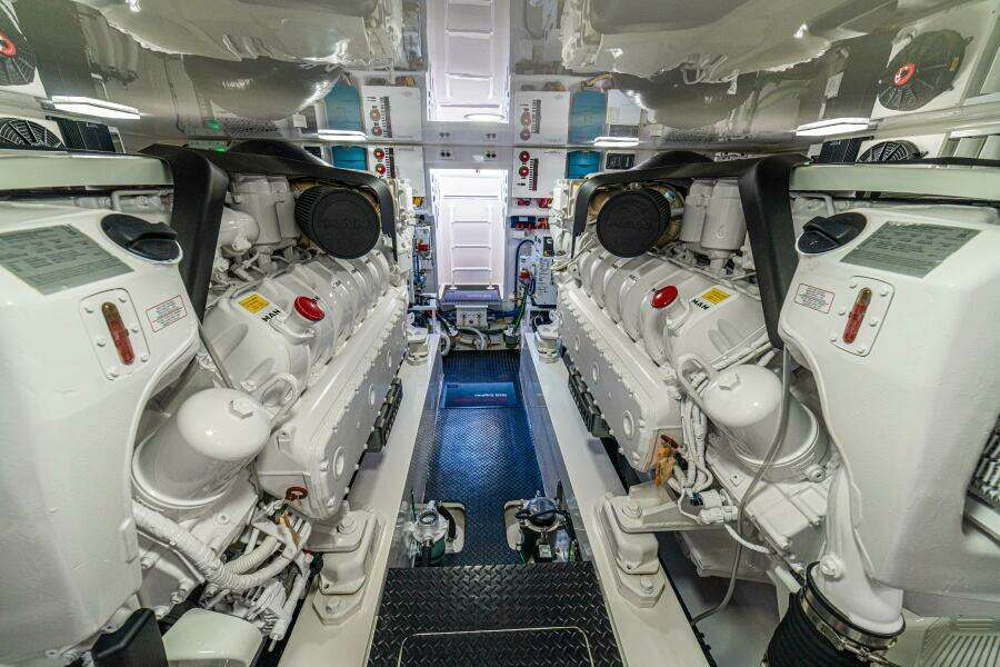 64 Viking Convertible Engine Room