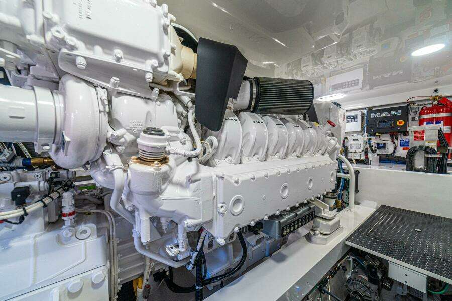 64 Viking Convertible Engine Room