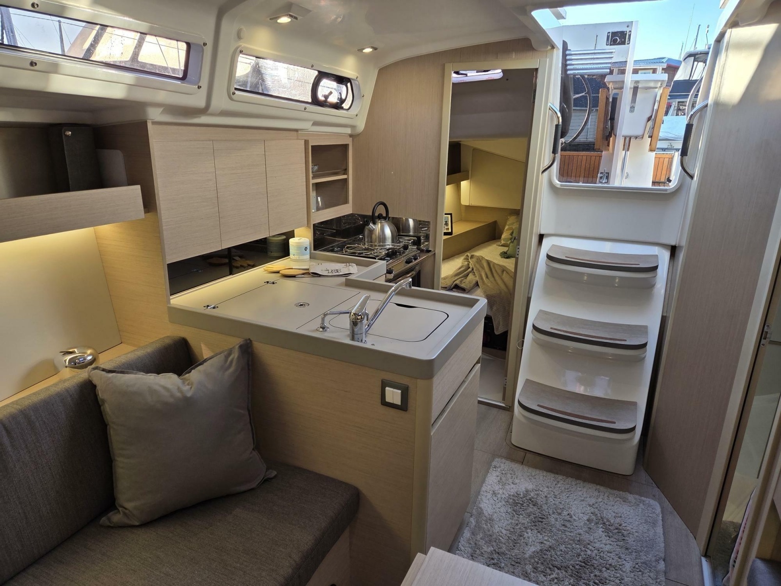Companionway and galley