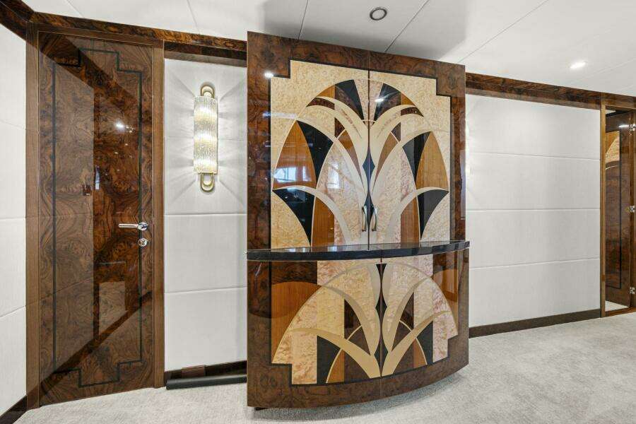 Lower Deck Locker With Intricate Inlay  