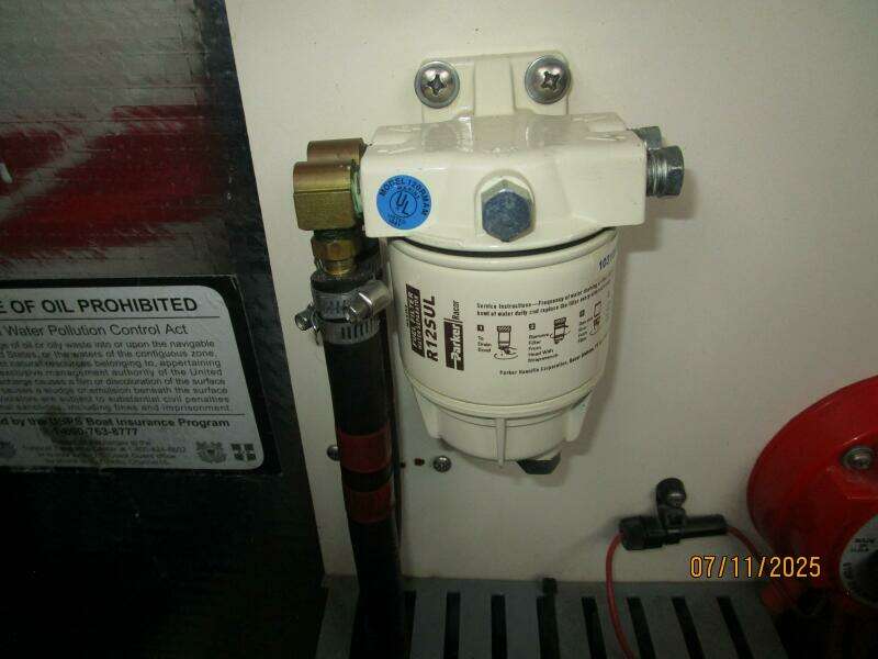 39' Mainship generator Racor fuel filter