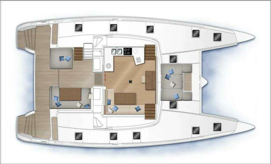Happy Ours 52ft Lagoon Yacht For Sale