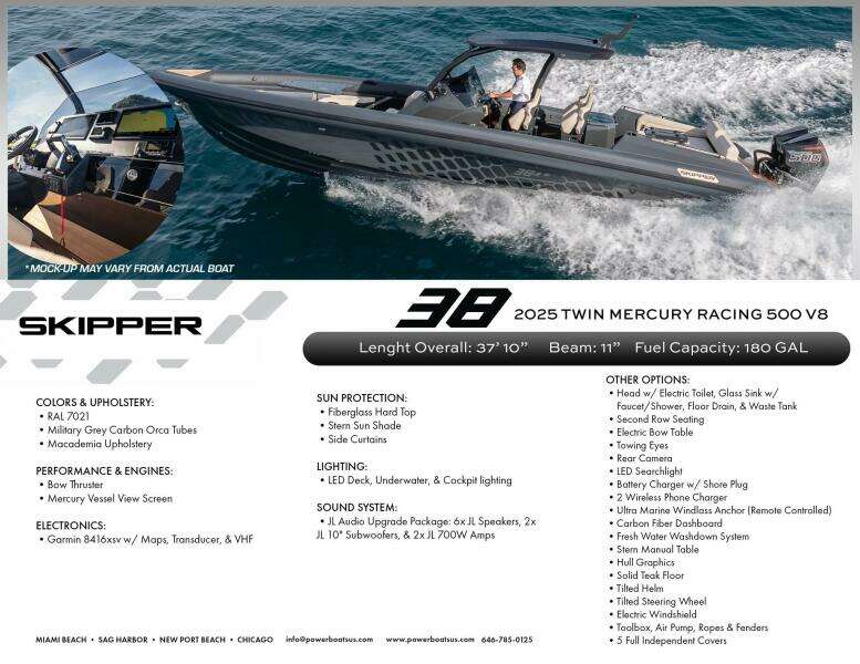 38ft Skipper Yacht For Sale