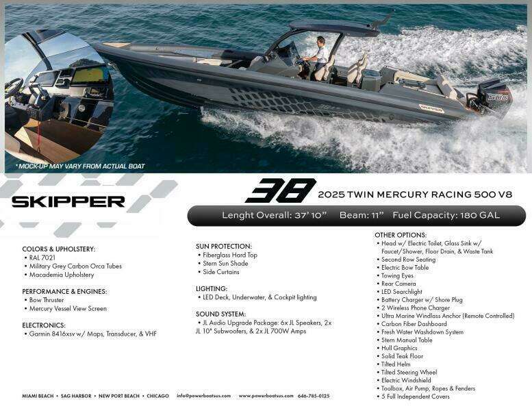38ft Skipper Yacht For Sale