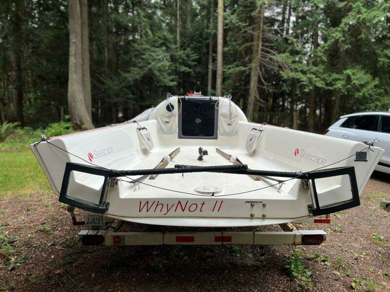 Transom with Rudders Removed