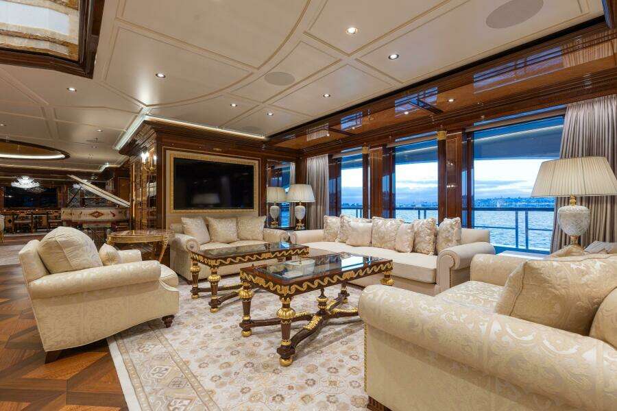 Main Salon Looking Forward To Starboard 