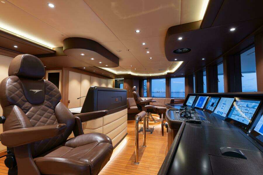 Bridge Deck Wheelhouse Looking To Port 