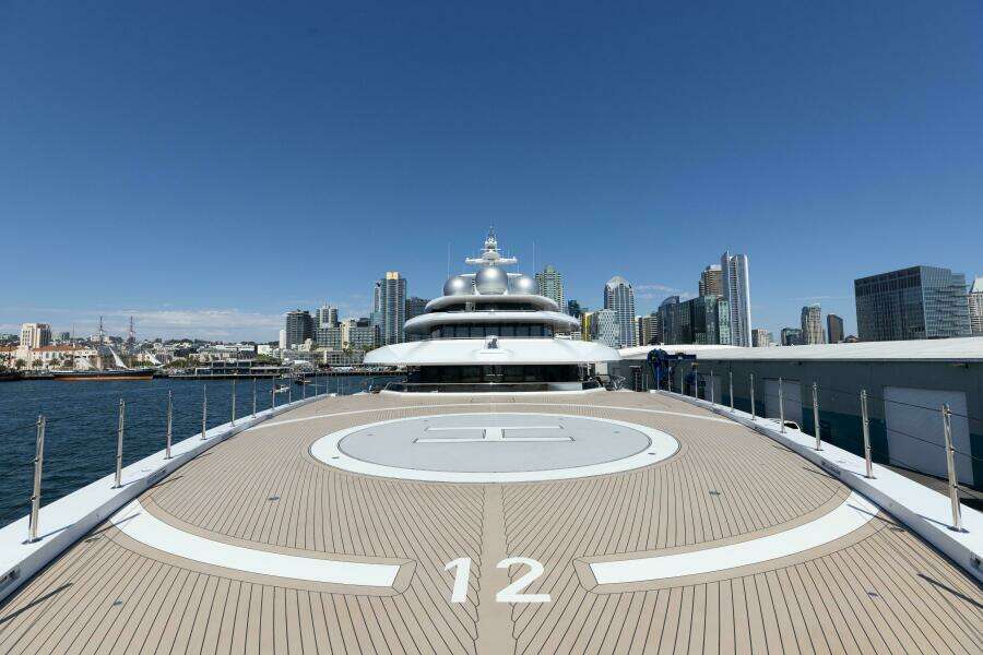 Owner's Deck Helipad Looking Aft