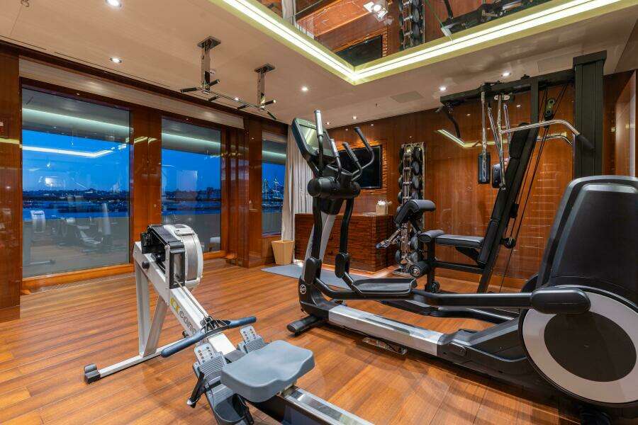 Owner's Deck Gym Starboard Side 