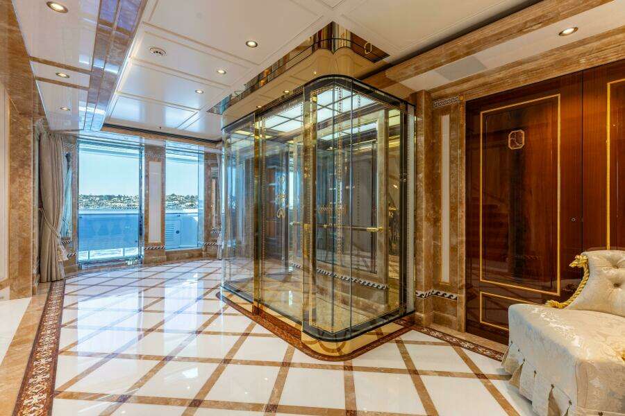 Main Deck Elevator And Foyer Looking Forward To Starboard 