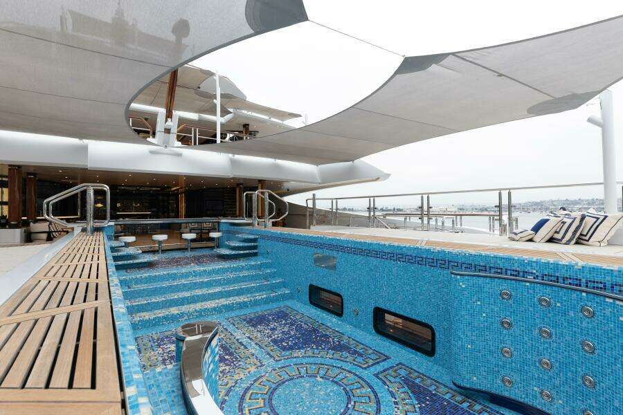 Main Deck Aft Pool Looking Forward to Starboard