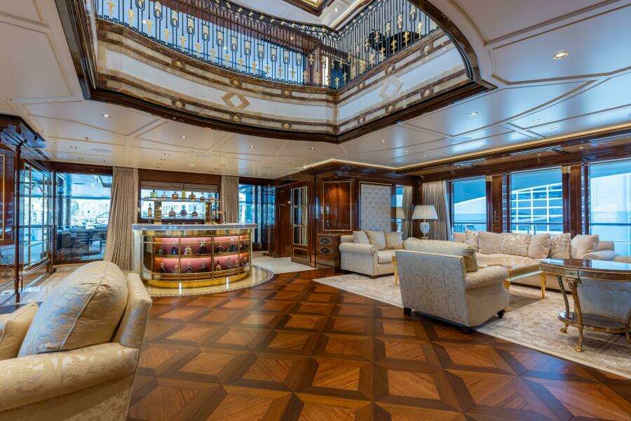 Main Salon Looking Aft 