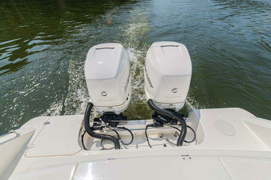 Twin outboard engines