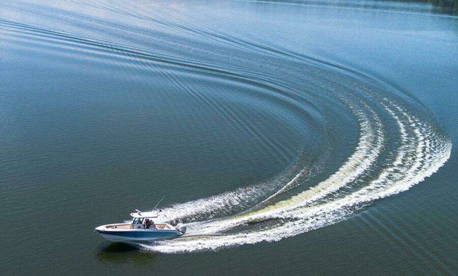 2017 Boston Whaler 330 Outrage underway