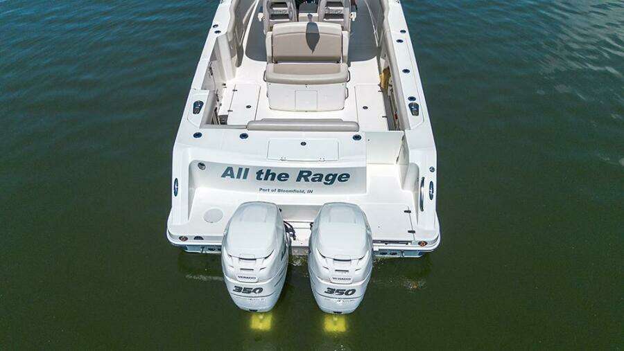 Twin outboard engines