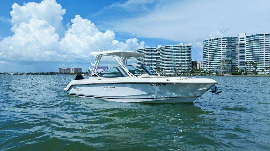 2023 Boston Whaler 240 Vantage - Profile Bow 3/4 Starboard