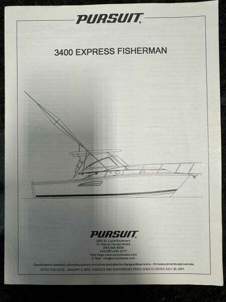 34ft Pursuit Yacht For Sale