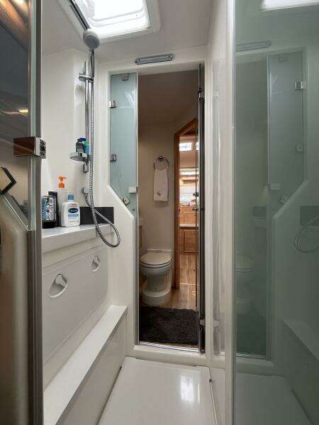 Jack & Jill Shower for port side cabins