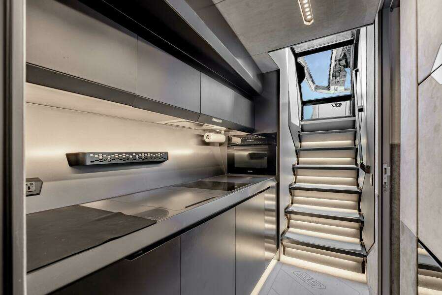 2023 Tecnomar 63 Lamborghini - Stairs to Galley