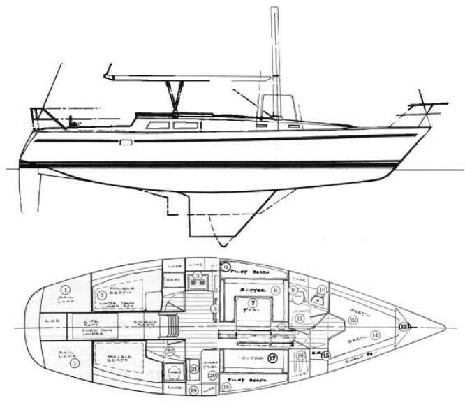 39ft O Day Yacht For Sale