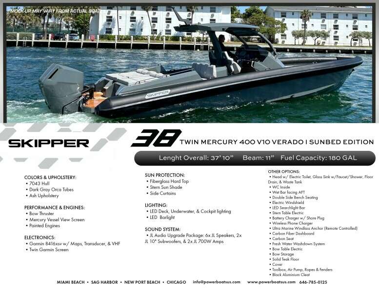 38ft Skipper Yacht For Sale