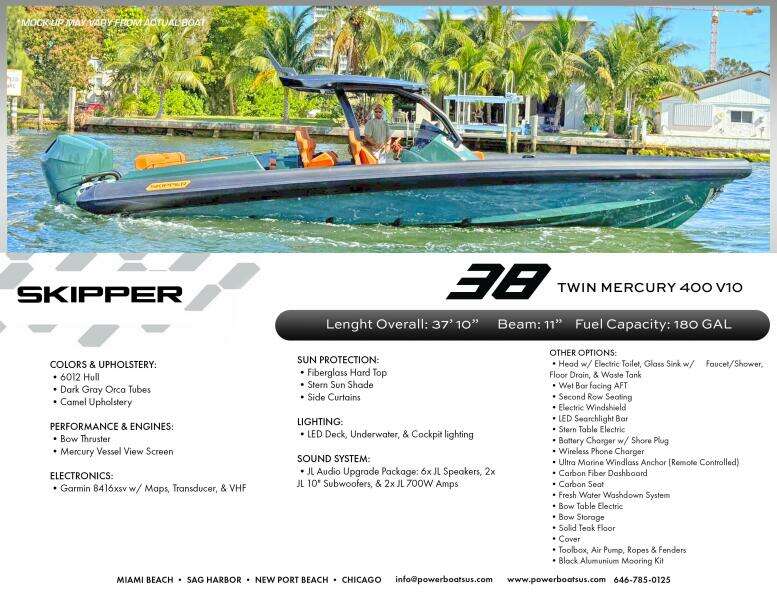 38ft Skipper Yacht For Sale