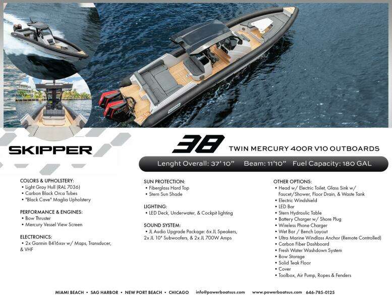 38ft Skipper Yacht For Sale