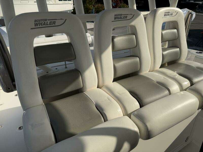 2014 Boston Whaler 350 Outrage Triple Helm Seating from Starboard