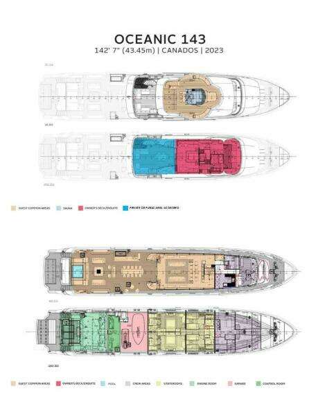 OCEANIC 143 143ft Canados Yacht For Sale