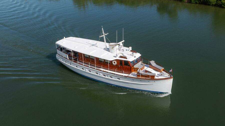 Flying Lady 58ft Trumpy Yacht For Sale