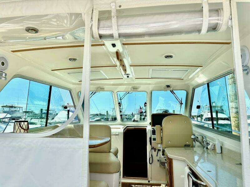 Cockpit Into Helm Deck Area
