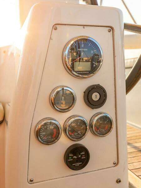 Stbd Helm Eng Gauges & Fireboy