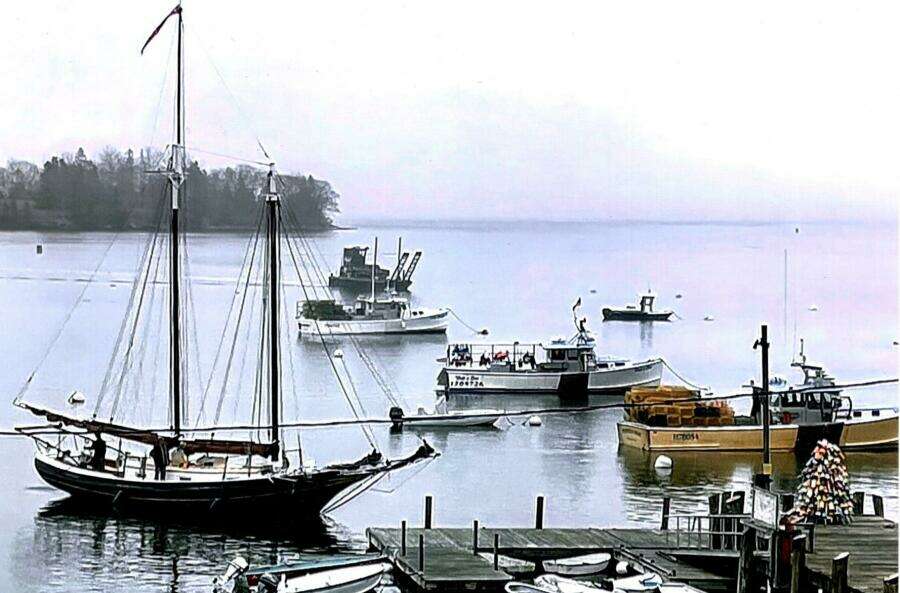 Schr Gallant in harbor